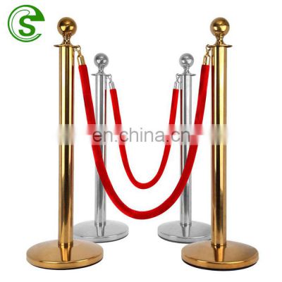 Stainless steel queue line stand road barrier