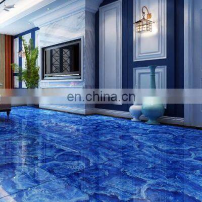 foshan tile  glazed 800x800 dark blue marble porcelain tiles floor tile 6 faces