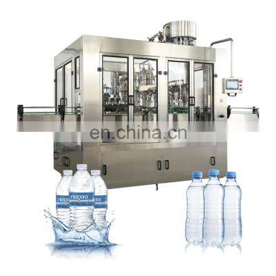 18-18-6 water bottle rinsing filling capping 3-in-1 machine/full set water production line from A to Z