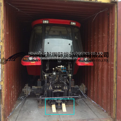 Zhengzhou --Brest  loading Tractors railway