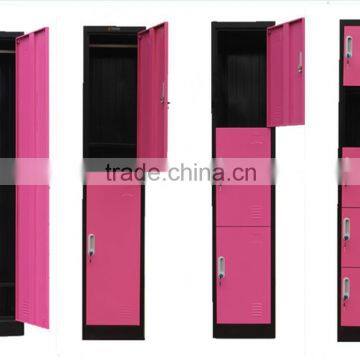(DL-SL1)China Manufacturer Folding Colorful 4 Tier Steel Lockers Storage Locker for Employee/vertical 4 Door Steel Metal Locker photo-4