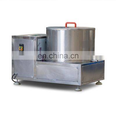 Automatic stainless steel centrifugal vegetable potato chips dewatering deoiling machine