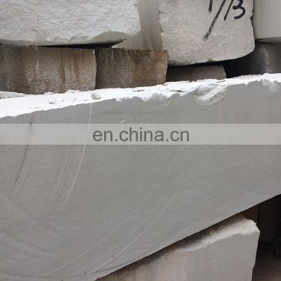 Factory Sale Natural White Sandstone Block Price Large Stone Cut to Size sandstone panels