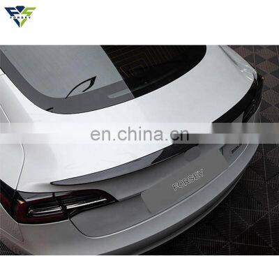 New Popular Exterior Accessories Trunk Wing ABS Rear Bumper Car Spoiler For Tesla Model Y 2019 2020 2021 2022 photo-4
