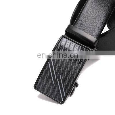 Genuine leather belt for men automatic buckle ratchet wholesale customized flexible hot sale OEM ODM