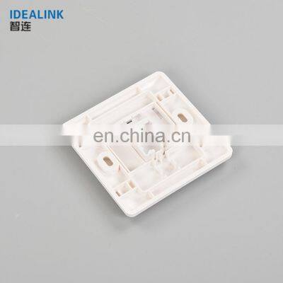 Factory Wholesale Telecommunication Ethernet Cable 1 Port Network Face Plate photo-4