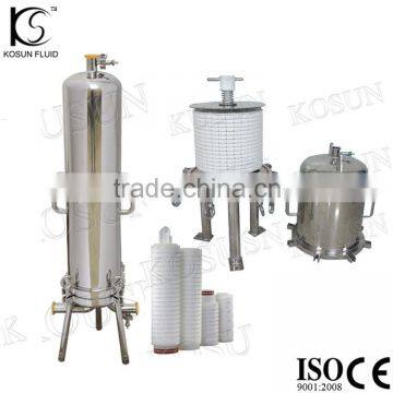 Stainless steel membrane filter housing wine