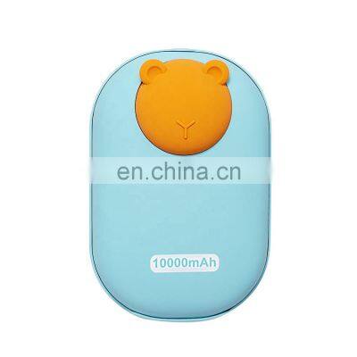 2021 New Hot Sale Mini Portable Hand Warmer Gift Usb Rechargeable Mini Heater 10000mAh For Outdoor Home