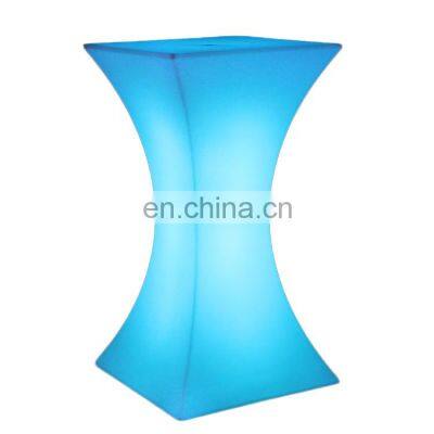 nightclub furniture sofas /Led PE Light Up Chair for Restaurant Discotheque Pub Used Glowing Bar Table