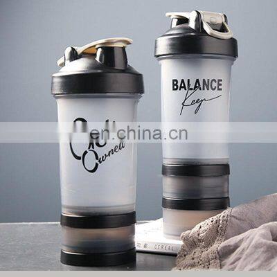 Custom Logo Drinking Powder Clear Anytime Fitness Sport Plastic Gym Water Mixer Protein shaker bottle