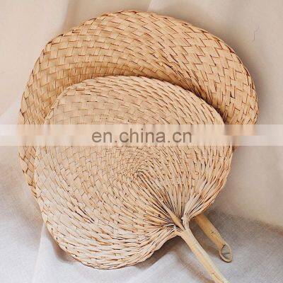 Hot Sale Palm Leaf Hand Fan Wall Art Woven Bamboo Wall Hanging Decor Wholesale Vietnam Supplier