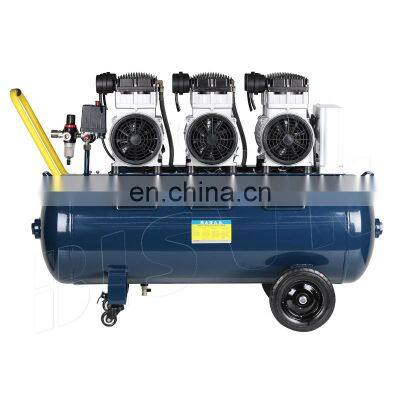 Bison Silent Mute Electric 6Cylinder Oil Free Air Compressor100 Liter 25Gal 3.3Kw Oil Free Piston Air Compressor 230V photo-4