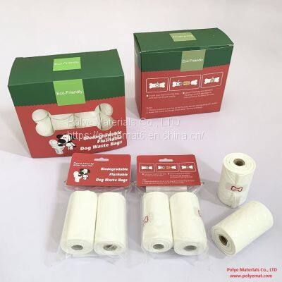 Water Soluble Dog Poop Bags Flushable Dog Waste Bags Biodegradable