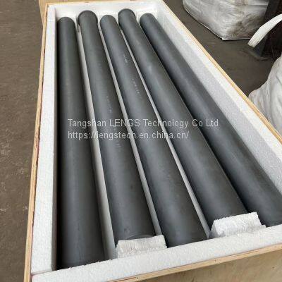 SiSiC Radiant Tubes, Silicon Carbide Ceramic Tubes, RBSiC Protective Tubes photo-3