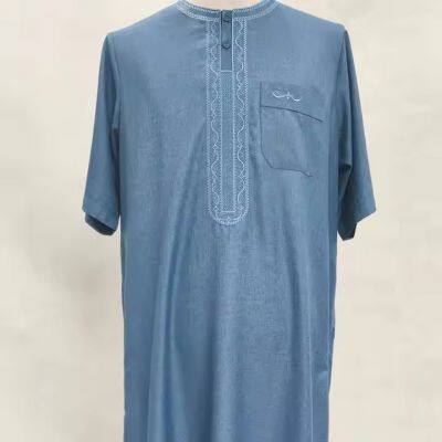 TR Fabric for Dubai Market Muslim Robe Islamic Garments Thobe photo-4