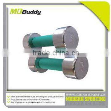 Chromed dumbbell with EVA