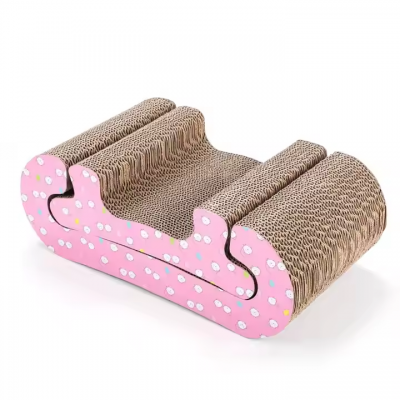 MEOW LOVE 2 Sets of Cat Corrugated Cardboard Multi-Shape Design With Catnip Combination No Scraps Can Be Customized Patterns