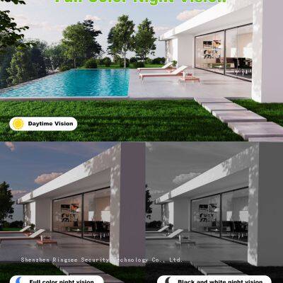 Ringsee 4K Dual Lens PTZ Camera WiFi Two-way Audio Solar-powered Security Camera for Home Security photo-4