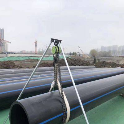New material PE pipe HDPE solid wall pipe HDPE construction drinking water pipe