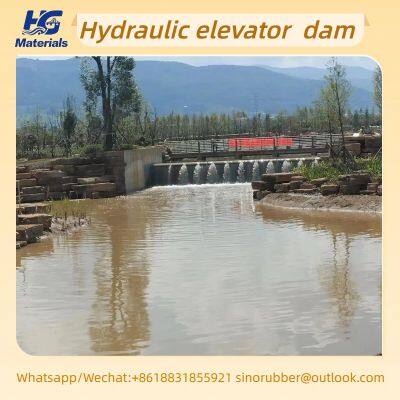HED Custom flip steel sluice gate, hydraulic steel gate, flood control water-retaining dam, hydraulic engineering, landscape hinge dam