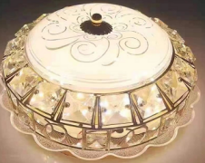 European Style Ceiling Light for Bedroom, Living Room, Study, Copper-colored Lamp, American Style Round Ceiling Light, Modern and Minimalist. photo-4