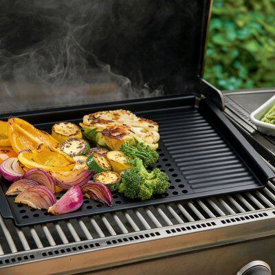 Перфорированная решетка для гриля из углеродистой стали | Неприлипающий аксессуар для бруска для малых продуктов питания