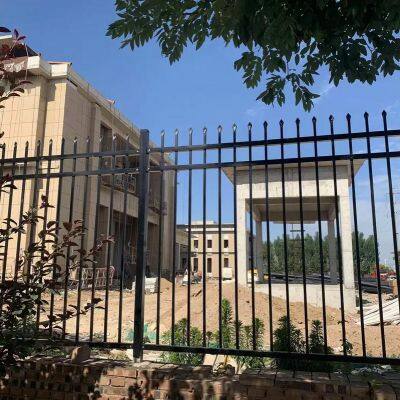Valla de hierro forjado de alta resistencia para exteriores, decorativa para villas y jardines
