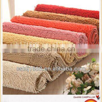 New popular professional grand plush microfiber bath mat,chenille strong absorbent