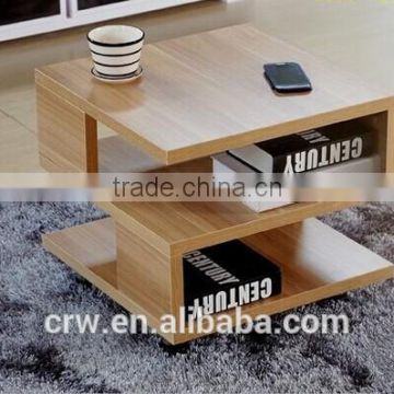 Durable curved s shape coffee table with excellent design