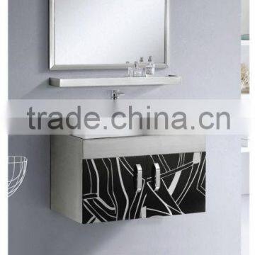 Wholeasle Bath Wooden and Stainless Steel Shower Room Mirror Hotel Cabinet Quality Choice