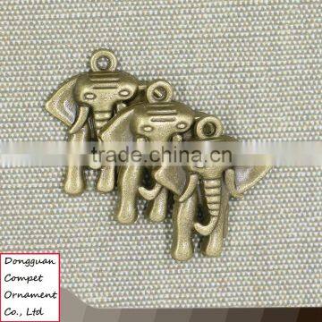 Compet wholesale diy jewelry accessories zinc alloy elephant shaped pendant