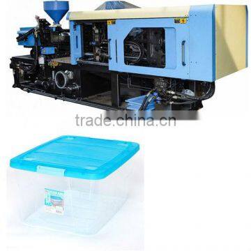 Storage container injection molding machine