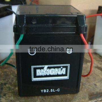 12V2.5Ah Motorcycle Battery YB2.5L-C Sealed Maintenance Free