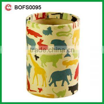 cheap nice design diy paper brush pot