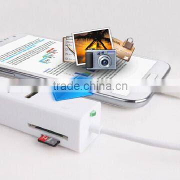 Micro USB Card Reader for SD TF Cards Combo USB Hub photo-2