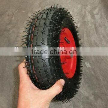 4.00-6 rubber wheel for hand truck and wheel barrow