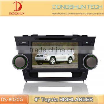 8 inch Touch screen Toyota HIGHLANDER DVD GPS with TV,RADIO bluetooth