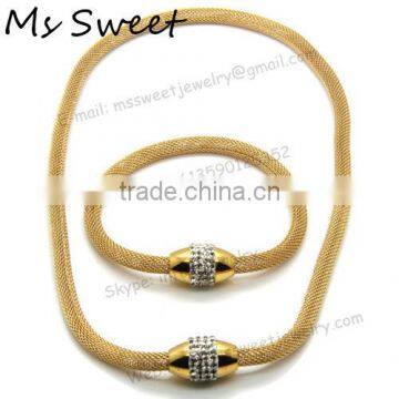 wholesale fashion gold statement jewelry set