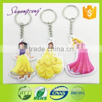Factory cheapest price fashion design pvc keychain