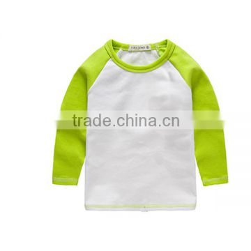 2016 blank long sleeve tops kids/adults,custom raglan baseball t-shirt,blank T-shirts,child garments, promotional tops and tees