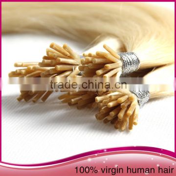 7a Quality cheap Remy Straight Brazilian Human Pre-bonded Hair I-tip Hair Extension