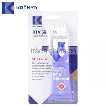 KRONYO Red epoxy brick adhesive wall brick adhesive RTV2 silicone