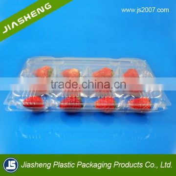 Disposable clear transparent plastic fruit to go container with lid