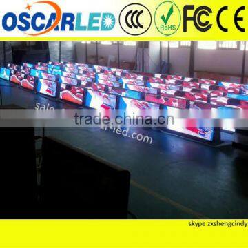 high definision xxx taxi top led xxx videos display with CE UL ROHS certificate