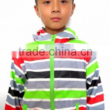 PU kids print jacket