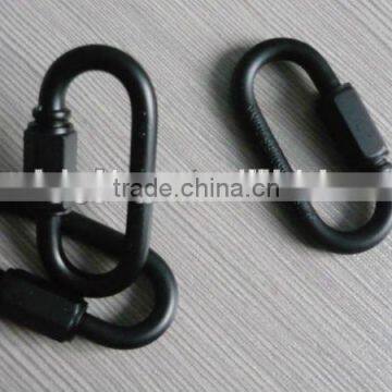 BLACK ZINC PLATED QUICK LINK/WIRE ROPE ACCESSORY