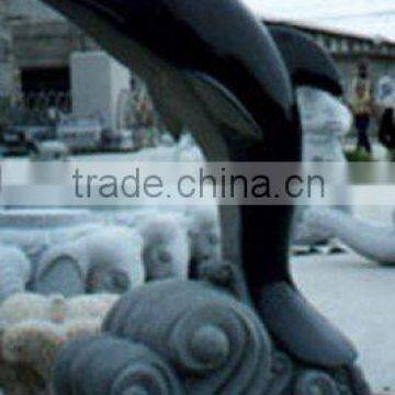 Granite Dolphin Statue