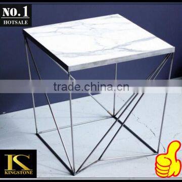 Modern Design Marble Top Table with Metal Frame Table