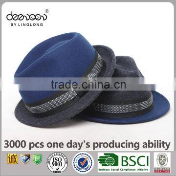 OEM Male Australia Wool Felt Hat Wholesale Fedora Men Hat