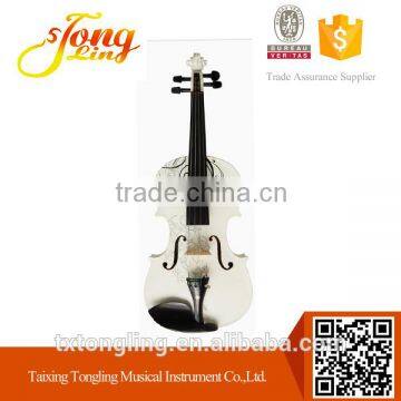 Nice White Color Flower Violin TL-1313